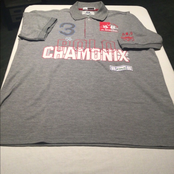 la martina Other - NWOT Men’s grey polo short sleeve top